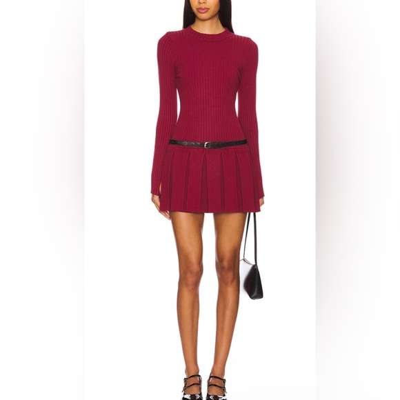 Free People Emmy Mini Dress In Aged Red Small NWOT - Picture 5 of 8